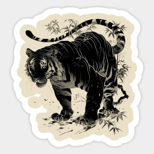 japanese tiger Sticker